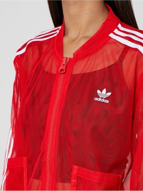 adidas Jackets & Blazers - Adidas tulle mesh zip up jacket sz S